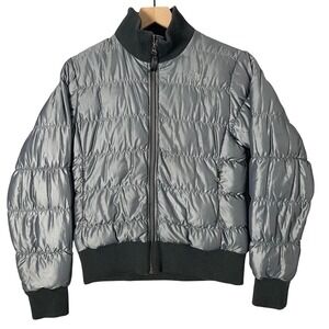 The North Face 600 Jacket Womens Small‎ Gray Down Puffer Insulated Bomber Style